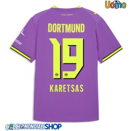 Maglie da calcio Borussia Dortmund Konstantinos Karetsas #19 Terza Maglia 2026-27 Manica Corta